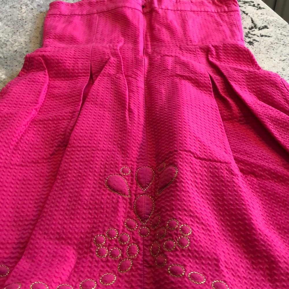 Pink + Green Lily Pulitzer Dress w Front Pockets - Picture 6 of 8